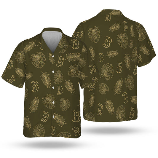 BOS Special Armed Forces Hawaiian Design Button Shirt V3