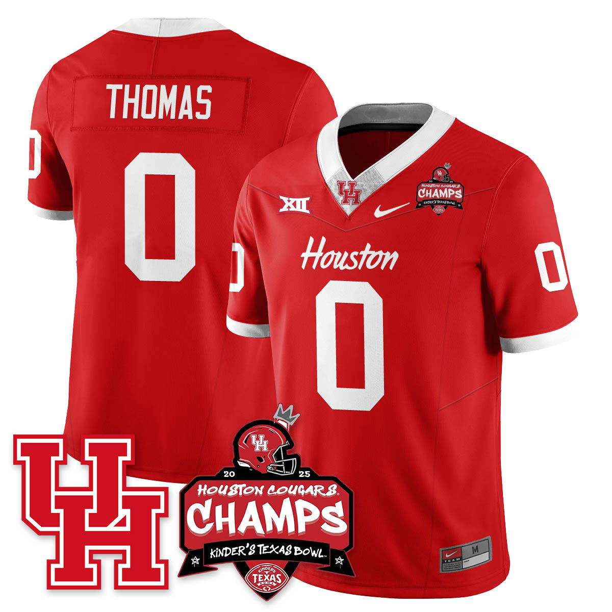 HCG Football 2025 Kinder's Texas Bowl Champions Jersey - All Stitched