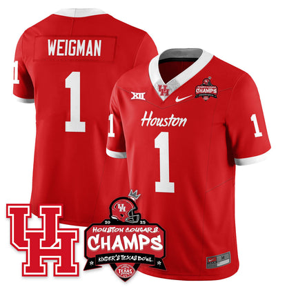 HCG Football 2025 Kinder's Texas Bowl Champions Jersey - All Stitched