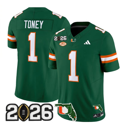 MIA 2026 CFP Final & Florida Patch Vapor Limited Jersey - Stitched