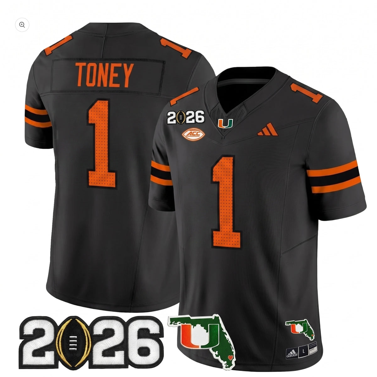 MIA 2026 CFP Final & Florida Patch Vapor Limited Jersey - Stitched
