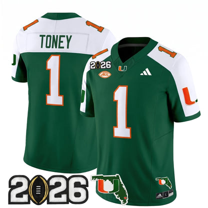 MIA 2026 CFP Final & Florida Patch Vapor Limited Jersey - Stitched