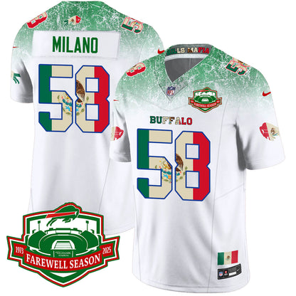 BUF Mexico Vapor Limited Jersey - Stitched-NQD