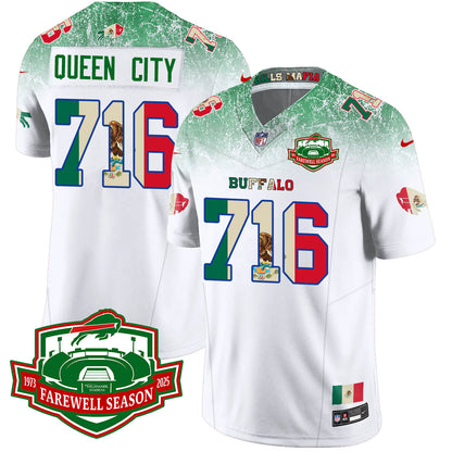BUF Mexico Vapor Limited Jersey - Stitched-NQD