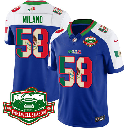BUF Mexico Vapor Limited Jersey - Stitched-NQD