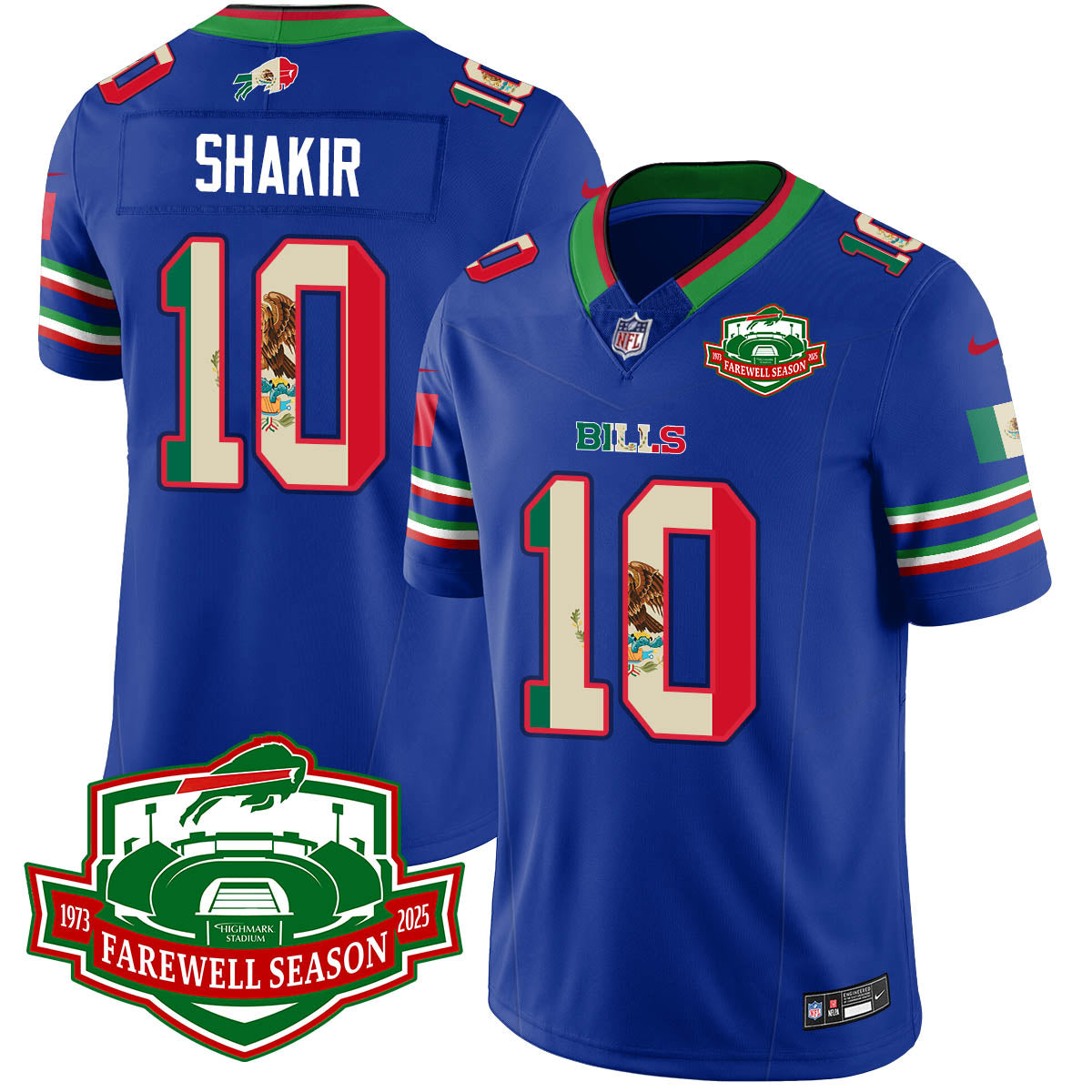 BUF Mexico Vapor Limited Jersey - Stitched-NQD