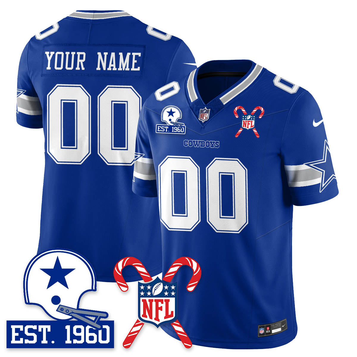 DAL Christmas Vapor Limited Jersey - All Stitched