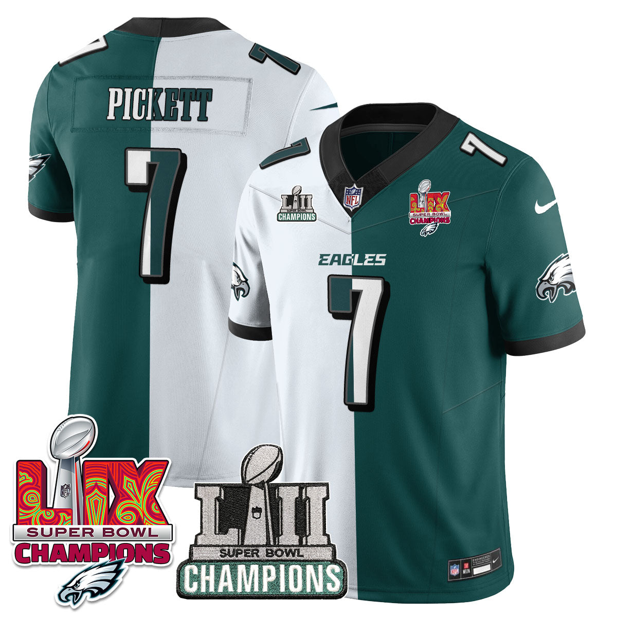 PHI LII-LIX Super Bowl Champions Vapor Limited Jersey - All Stitched