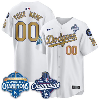 Custom LAD 2025 World Series Champions Jersey - Stitched N2-NQD