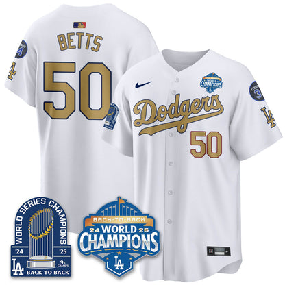 LAD 2025 World Series Champions Jersey - 9x Champs - All Stitched N2