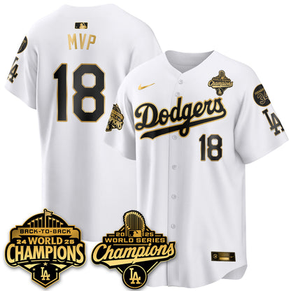 LAD 2025 World Series Champions Jersey - All Stitched N2