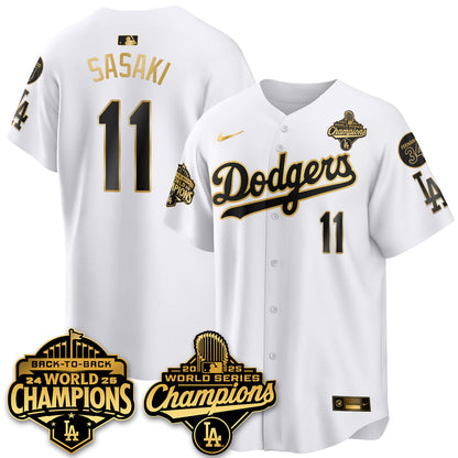 LAD 2025 World Series Champions Jersey - All Stitched N2