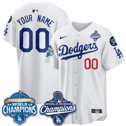 Custom LAD 2025 World Series Champions Jersey - Stitched-NQD