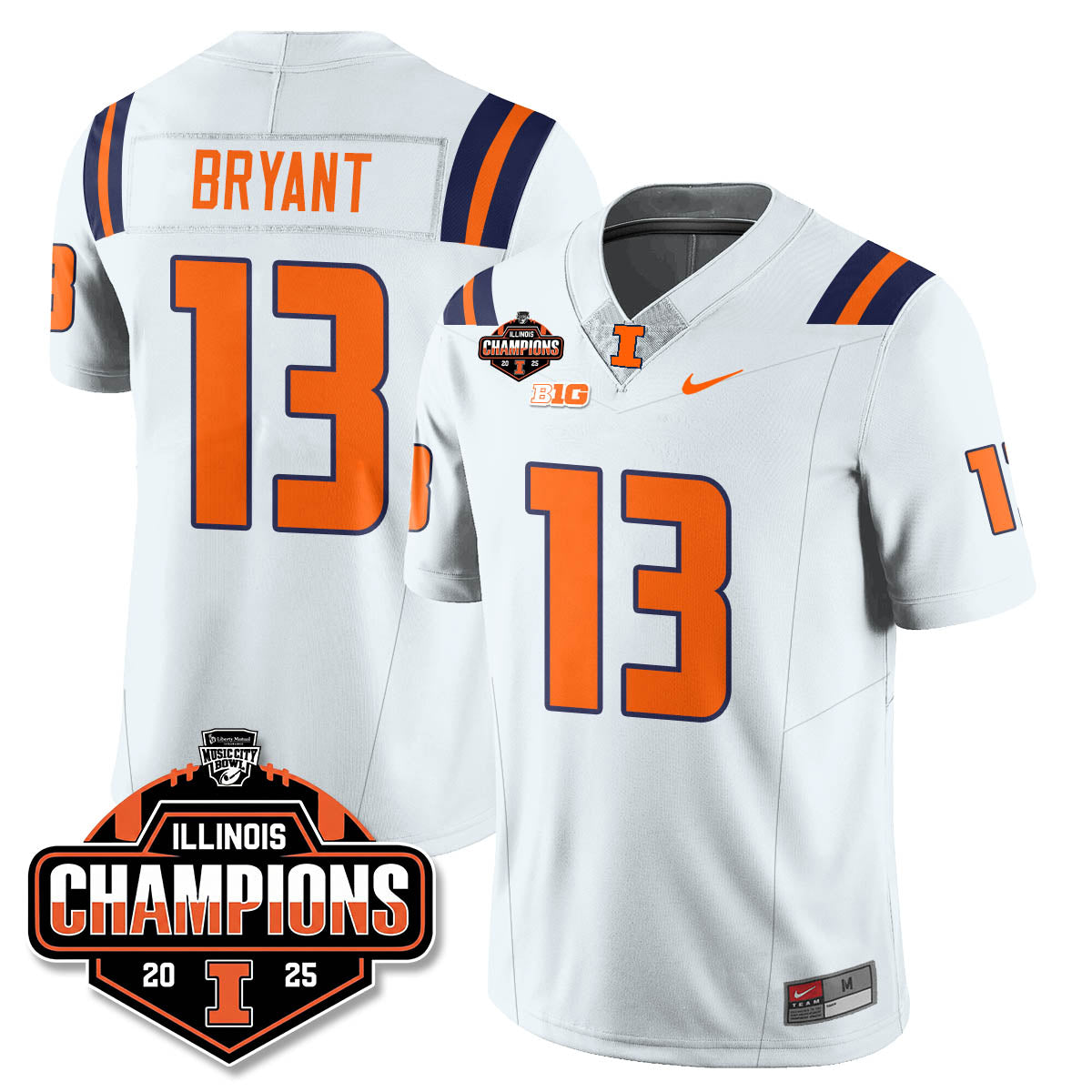 ILL Football 2025 Music City Bowl Champions Limited Jersey - All Stitched
