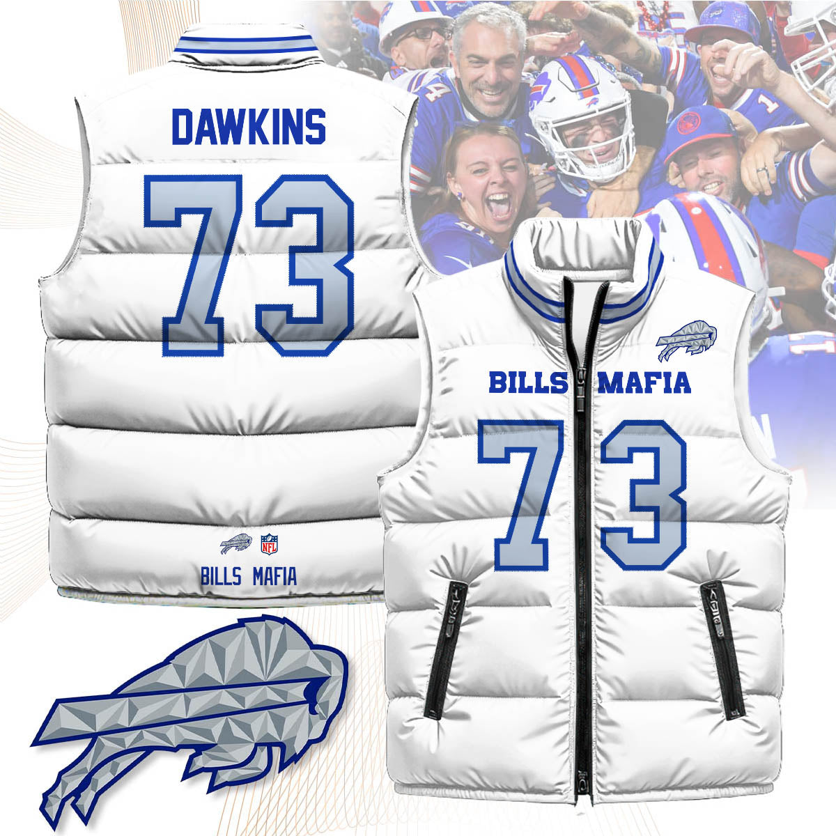 BUF Rivalry Series Puffer Vest-NQD