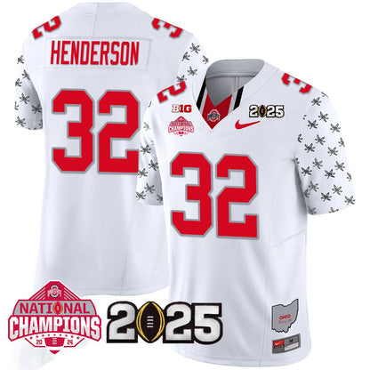 OSU 'Heritage Stripe' 2025 CFP Patch - National Champions Jersey - All Stitched
