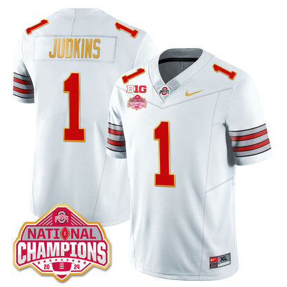 OSU 'Heritage Stripe' 2025 CFP Patch - National Champions Jersey - All Stitched