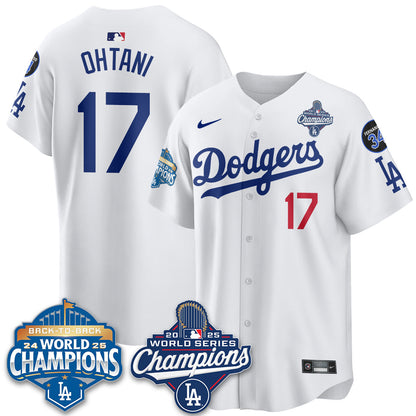 LAD 2025 World Series Champions Jersey - All Stitched N2