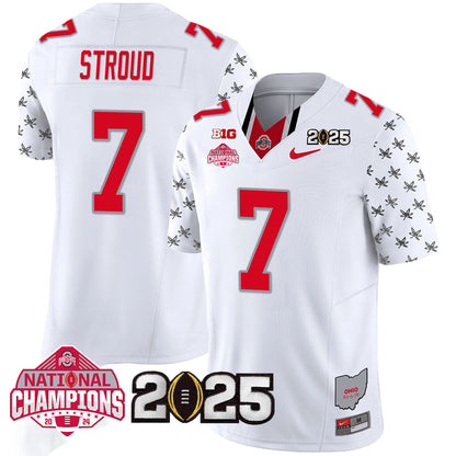 OSU 'Heritage Stripe' 2025 CFP Patch - National Champions Jersey - All Stitched