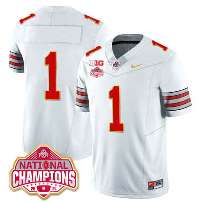 OSU 'Heritage Stripe' 2025 CFP Patch - National Champions Jersey N19 - All Stitched