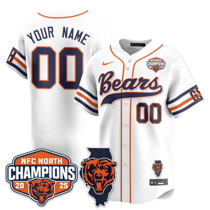 Custom CHI  NFC North Division Champions Vapor Limited Baseball Jersey - All Stitched