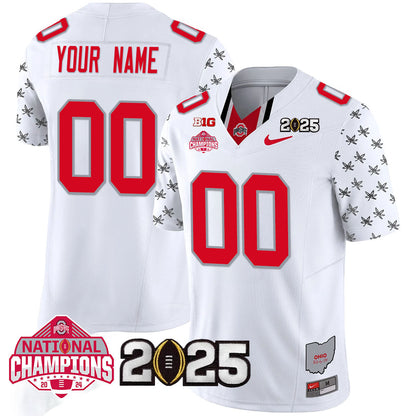 Custom Name/Gender OSU 'Heritage Stripe' 2025 CFP Patch - National Champions Jersey - All Stitched