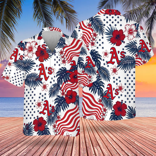 OAK Special Semiquincentennial Hawaiian Design Button Shirt V4-NQD