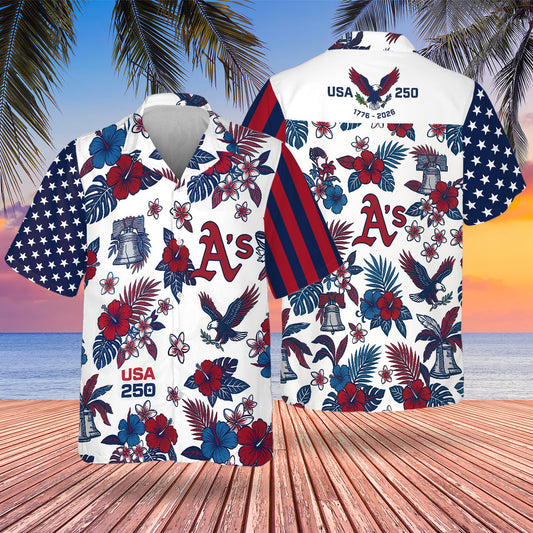 OAK Special Semiquincentennial Hawaiian Design Button Shirt V5-NQD