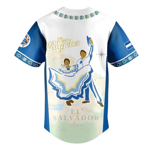 Los Angeles Dodger Salvadoran Heritage Night Exclusive Jersey - Printed-NQD