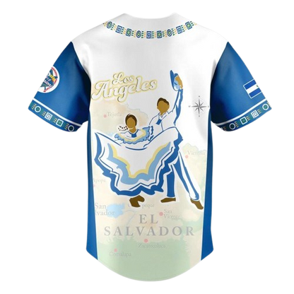 Los Angeles Dodger Salvadoran Heritage Night Exclusive Jersey - Printed-NQD