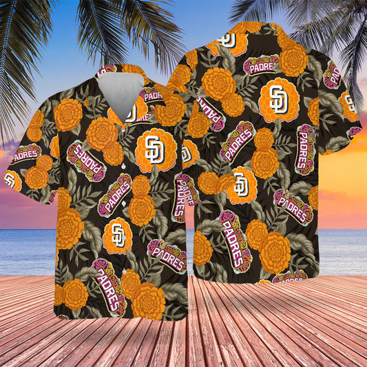 SD City Connect Hawaiian Design Button Shirt-NQD
