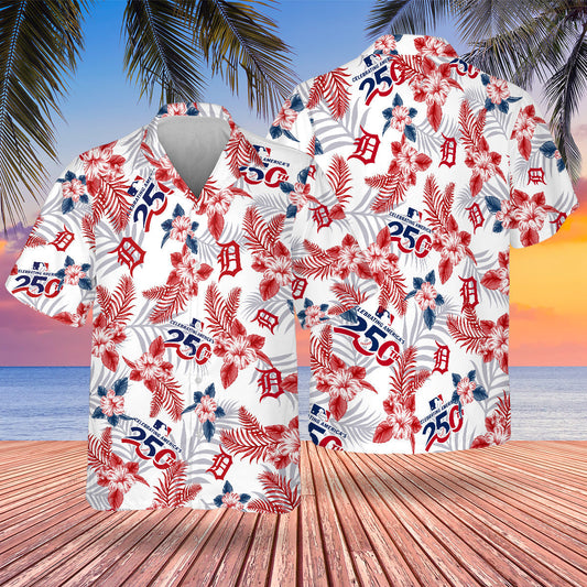 DET Special Semiquincentennial Hawaiian Design Button Shirt-NQD
