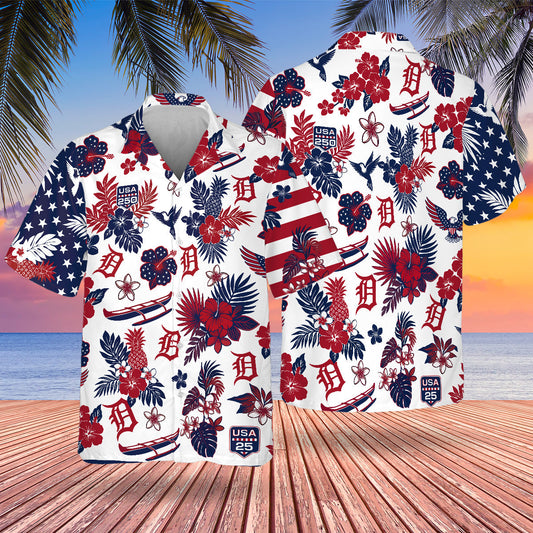 PHI Special Semiquincentennial Hawaiian Design Button Shirt V2-NQD