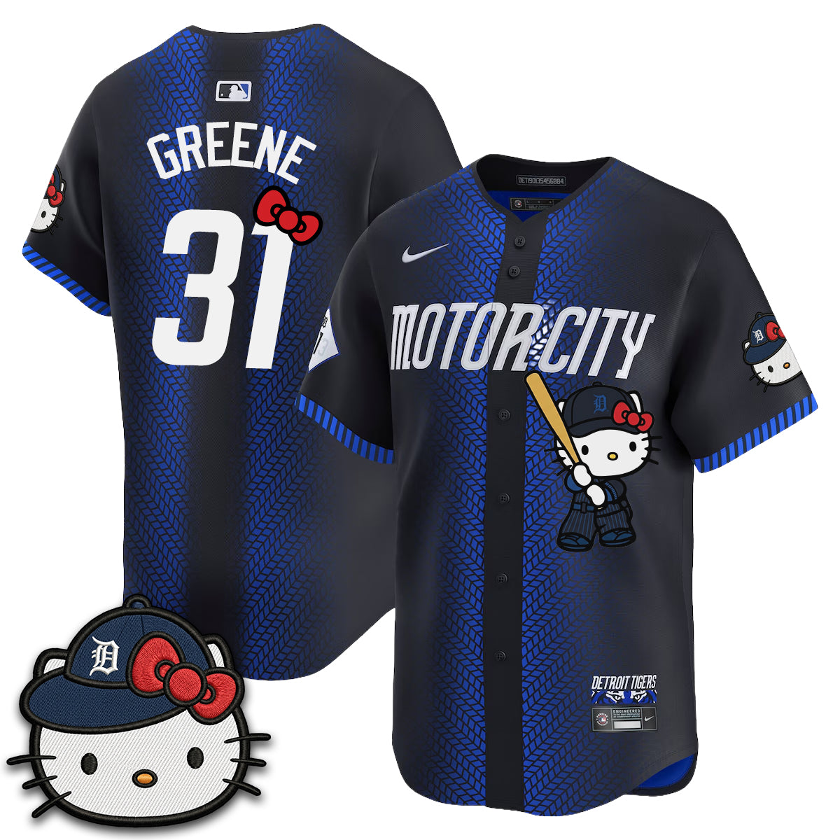 Detroit Tigers x Meow KT Edition Vapor Limited Jersey - Stitched-NQD