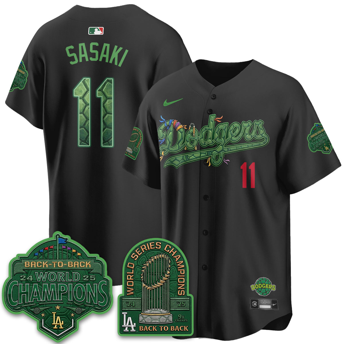 LAD x TMNT 2026 Vapor Jersey - Stitched-NQD