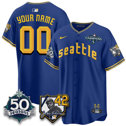 SEA 2026 Jackie Robinson New Era Vapor Custom Limited Jersey - Stitched-NQD