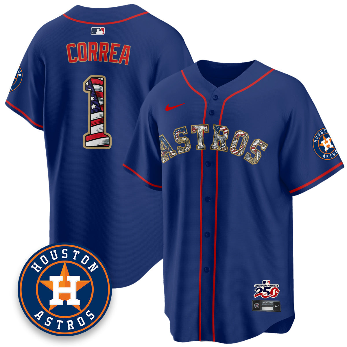 HOU 2026 Independence Day USA Vapor Limited Jersey - Stitched-NQD