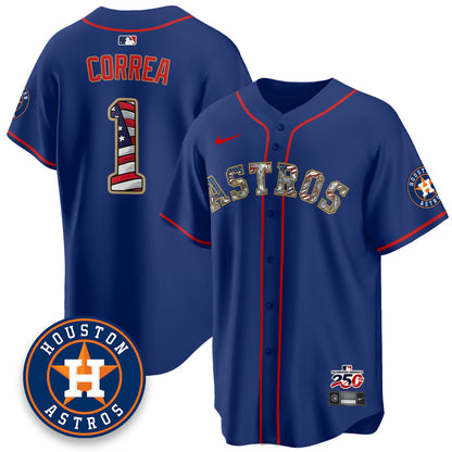 HOU 2026 Independence Day USA Vapor Limited Jersey - Stitched-NQD