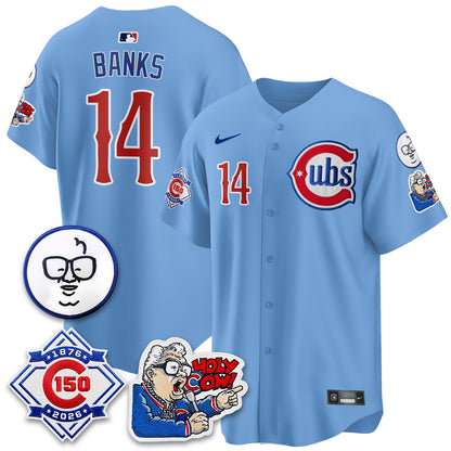 CHC 150th Anniversary Harry Caray Holy Cow Vapor Premier Limited Jersey - All Stitched V2