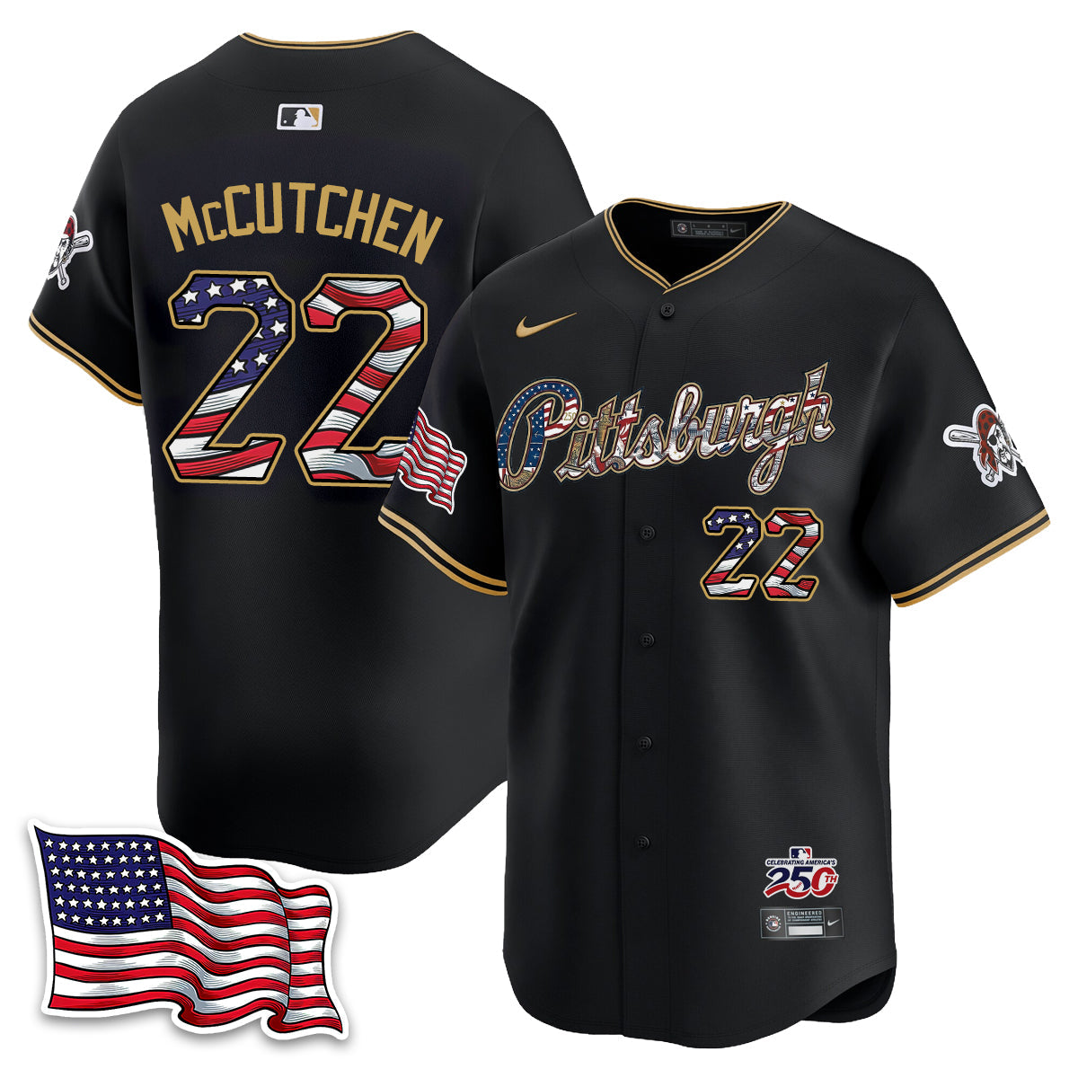 PIT 2026 Independence Day USA Vapor Limited Jersey - Stitched-NQD