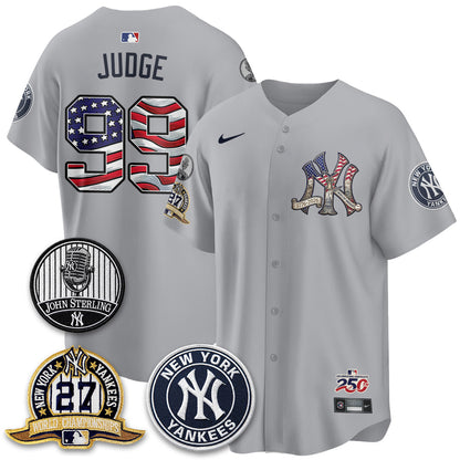 NYY Independence Day USA Vapor Limited Jersey - Stitched-NQD