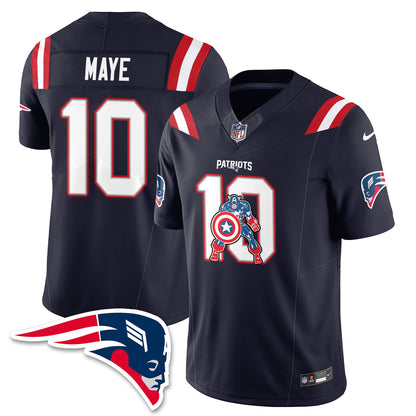 New England Patriots x Vibranium Shield Edition Vapor Jersey - Stitched
