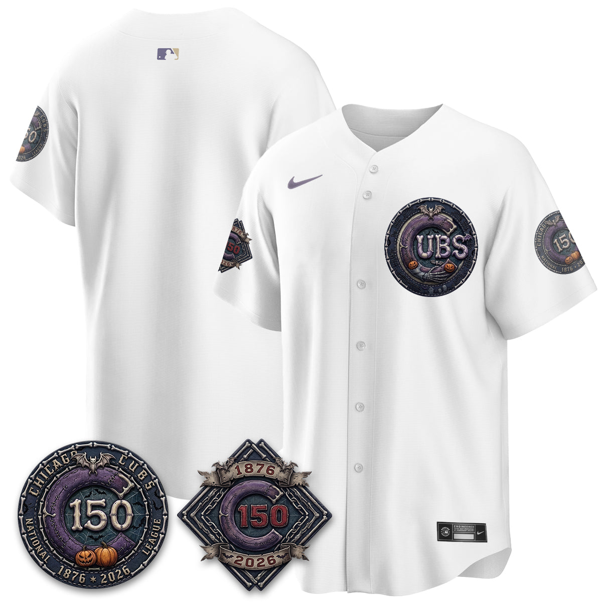 Chicago Cubs Nightmare Edition Vapor Limited Jersey - Printed