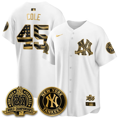 NYY Fourth of July USA Vapor Limited Jersey - Stitched-NQD