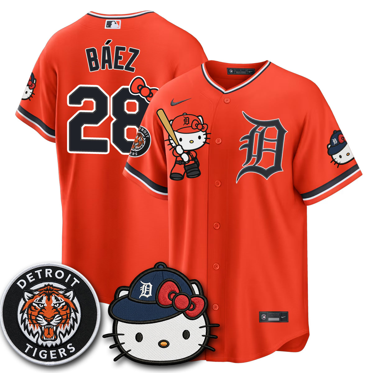 Detroit Tigers x Meow KT Edition Vapor Limited Jersey - Stitched-NQD