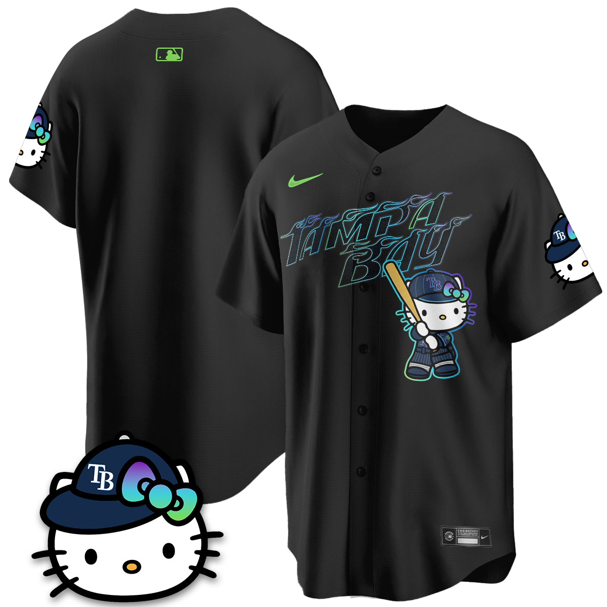 Tampa Bay Rays x Meow KT City Connect Vapor Jersey - Printed-NQD