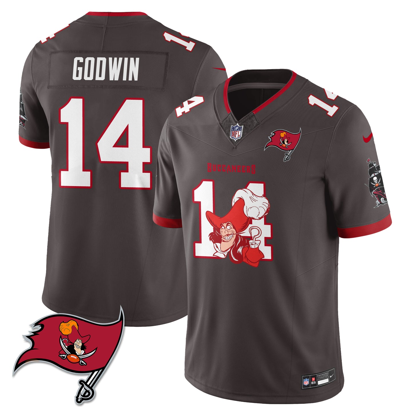 TB x Red Coat Captain Edition Vapor Jersey - Stitched