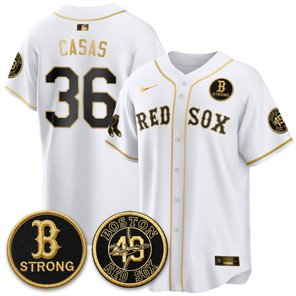 BOS Tim Wakefield Memorial Patch Vaper Premier Limited Jersey - All Stitched V2