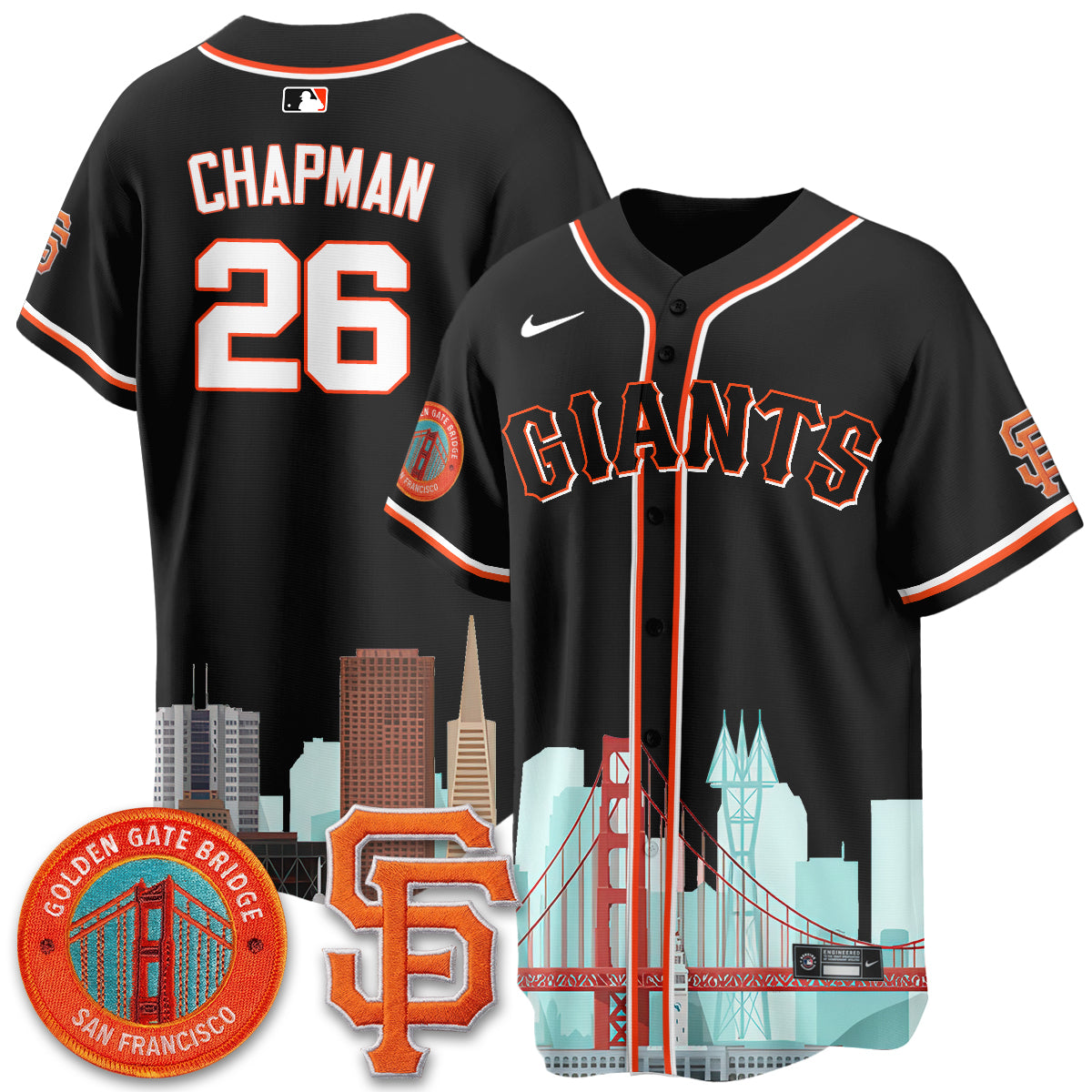 San Francisco Giants SF City Edition Vapor Jersey - Stitched