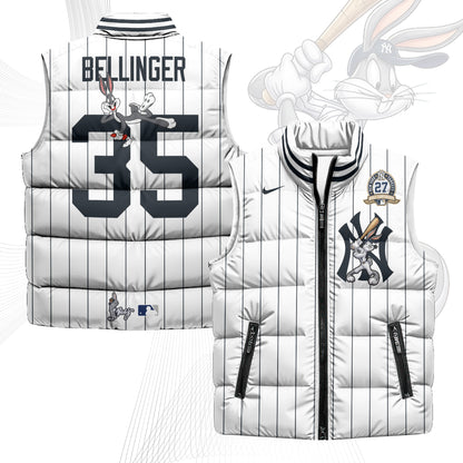 New York Yankees Edition Unisex Puffer Vest - Printed-NQD